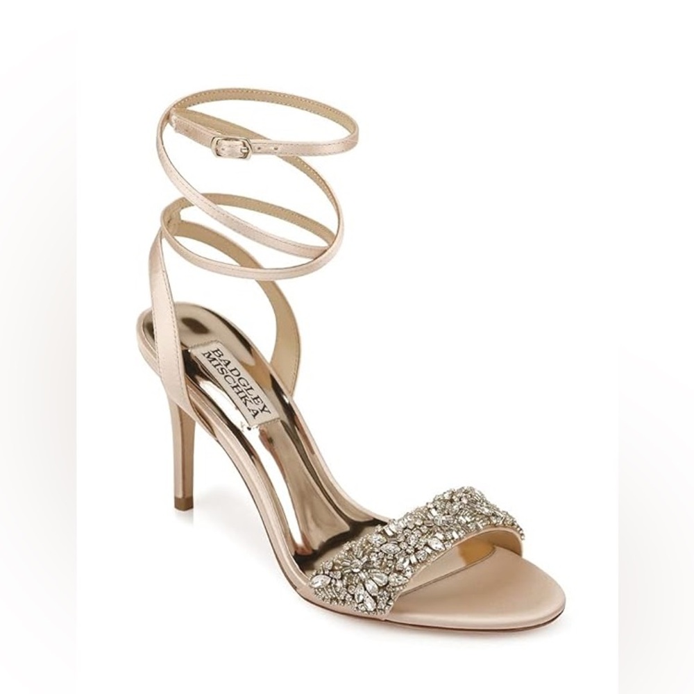 Badgley Mischka rhinestone heels